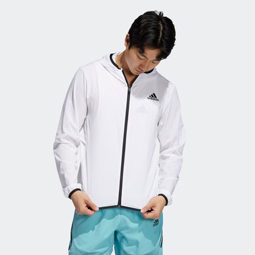 ADIDAS SPORTSWEAR - Casaco deportivo em branco: frente