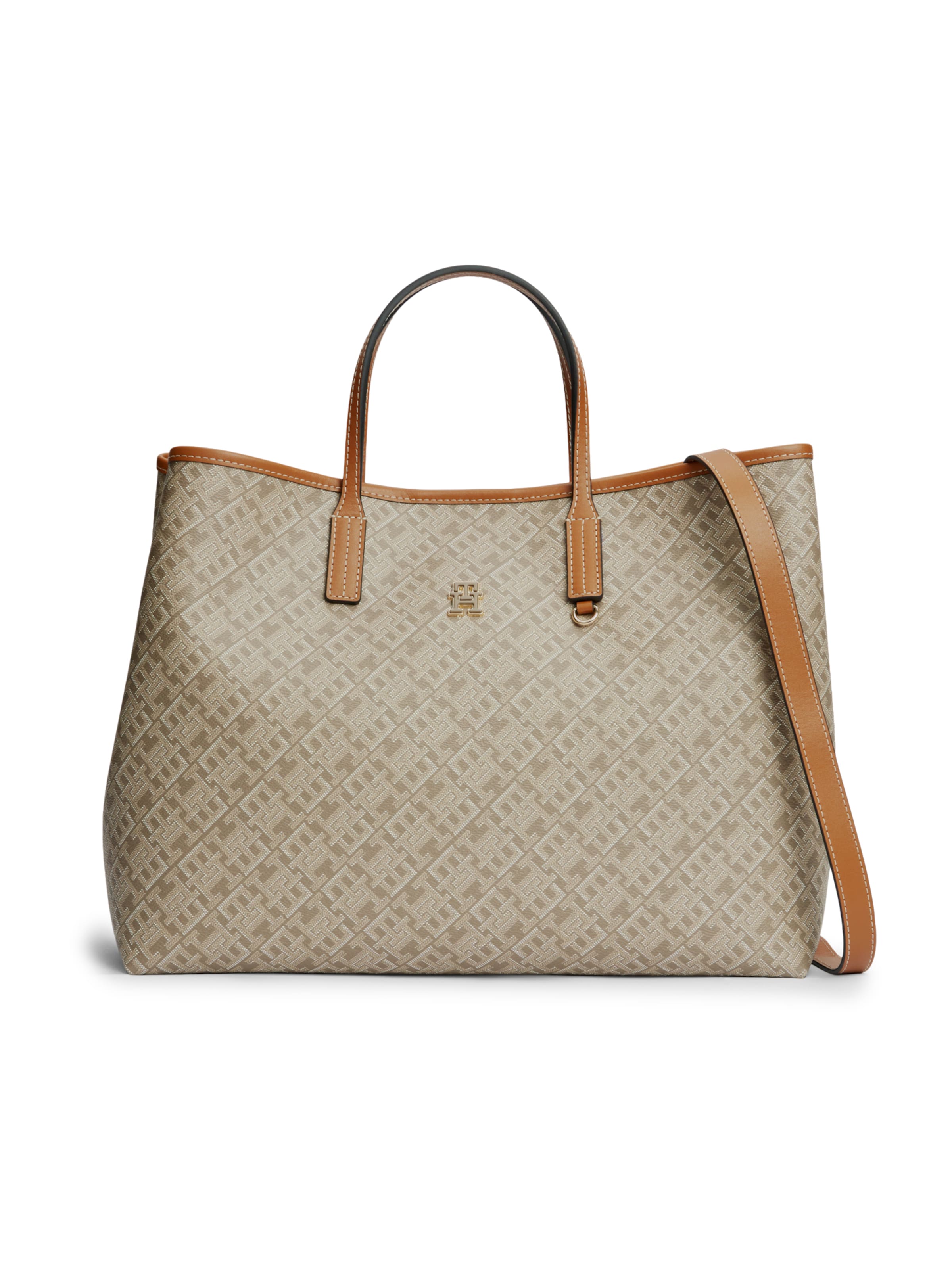 TOMMY HILFIGER Shopper in Grün: Vorderseite