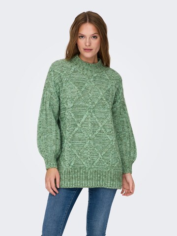 ONLY Sweater 'SAGE LIFE' in Green: front