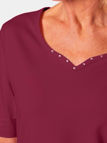 Goldner T-Shirt in Rot