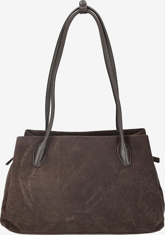 Les Visionnaires Schultertasche in Braun: Vorderseite