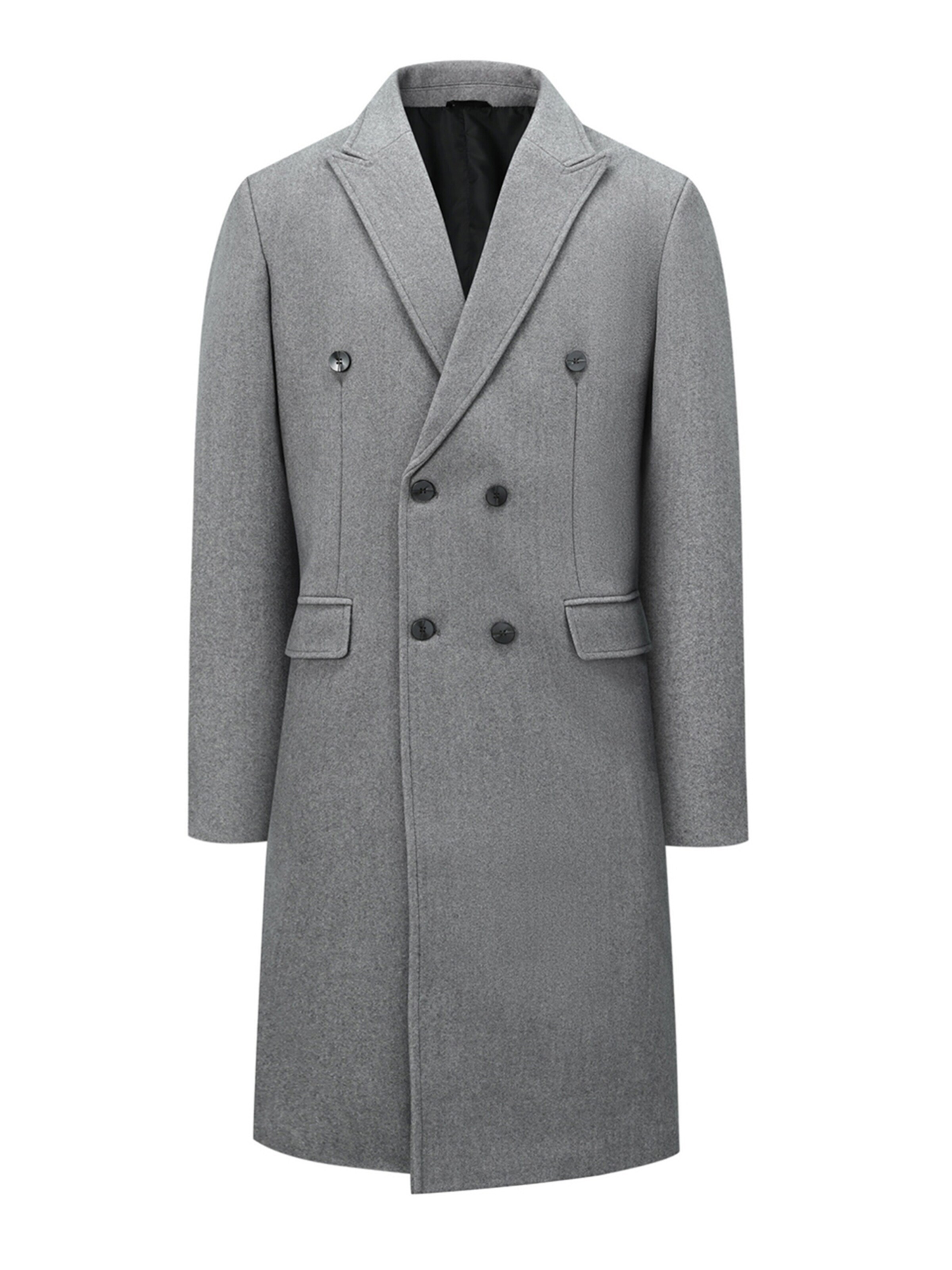 YOUTHUP Winter Coat in Grey: front