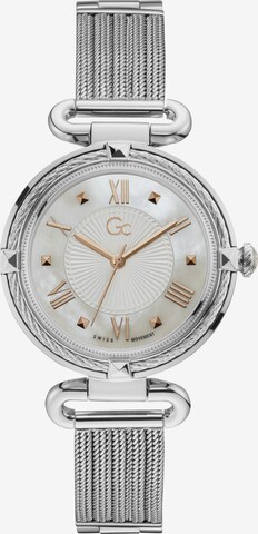 Orologio analogico 'CableChic' di Gc in argento: frontale