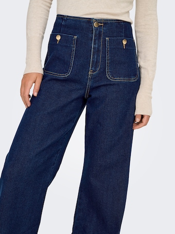 Wide leg Jeans 'ONLMADELINE' di ONLY in blu
