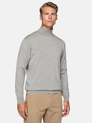 Boggi Milano Sweater 'Polo' in Grey: front