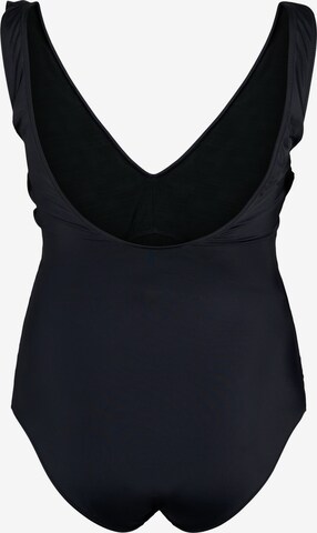 Swim by Zizzi Bustier Badedragt 'Skitrin' i sort