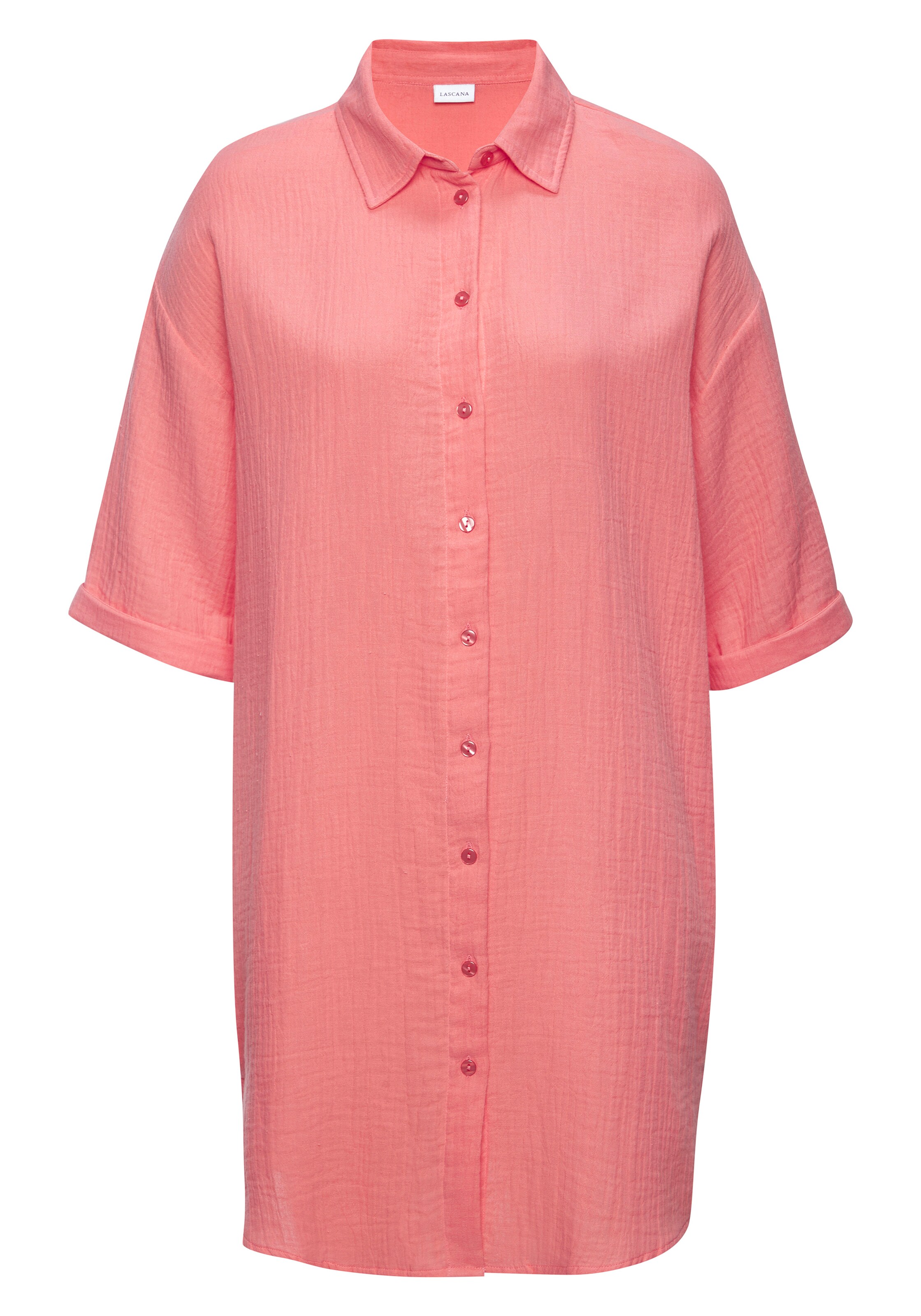 BEACH TIME Bluse in Pink: Vorderseite