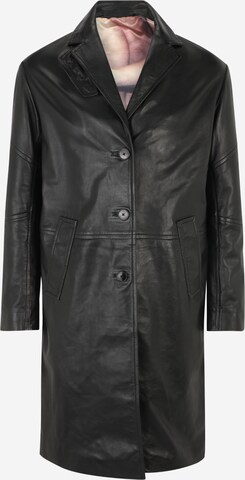 Zadig & Voltaire Ανοιξιάτικο και φθινοπωρινό παλτό 'MACARI' σε μαύρο: μπροστά