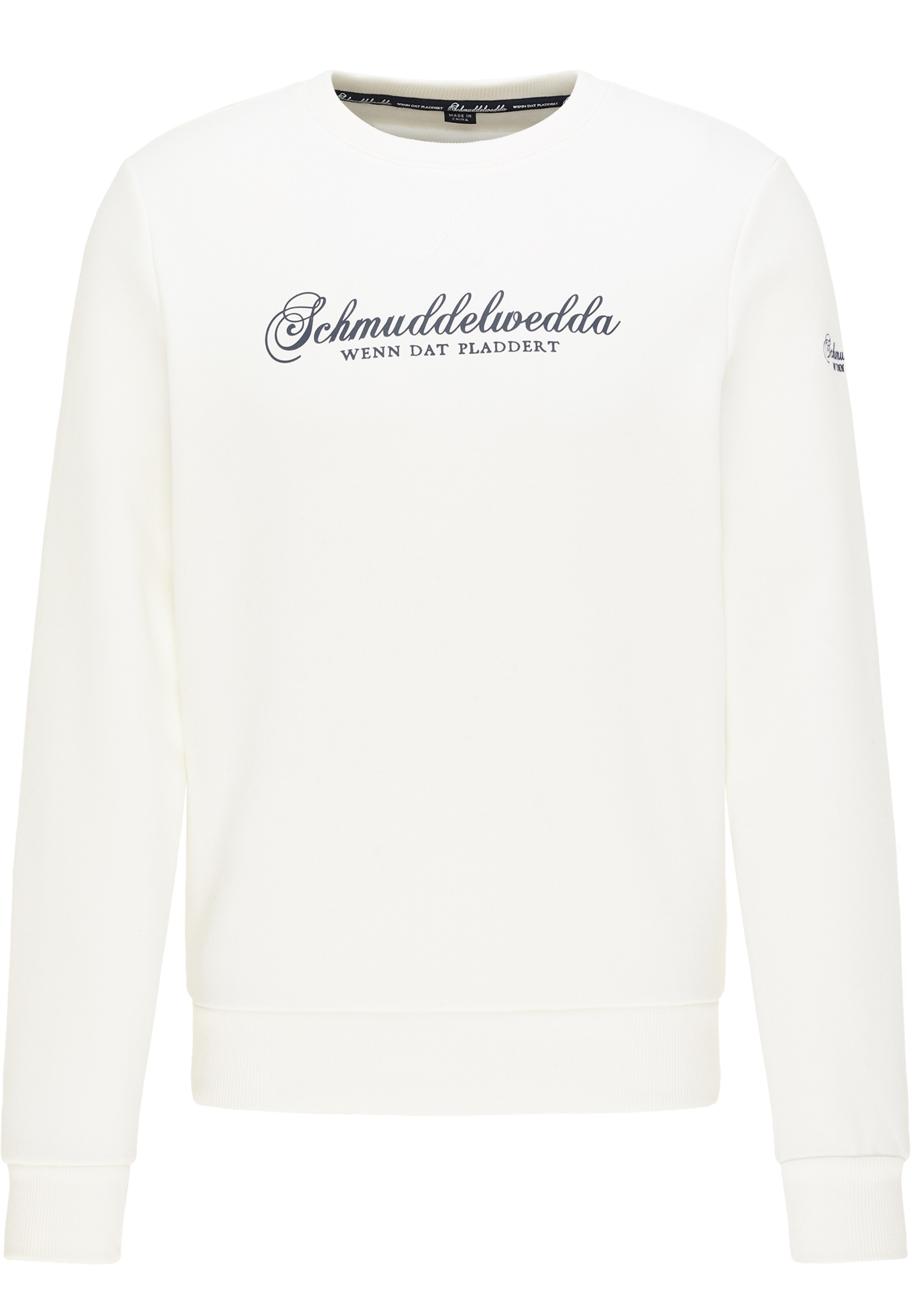 Männer Sweat Schmuddelwedda Sweatshirt in Weiß - QG81157