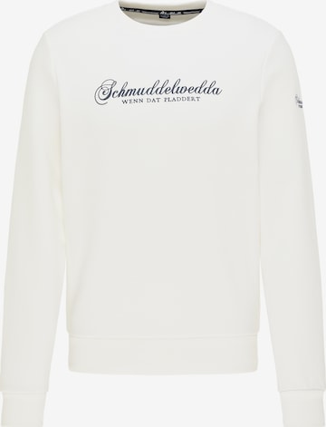 Sweat-shirt Schmuddelwedda en blanc : devant