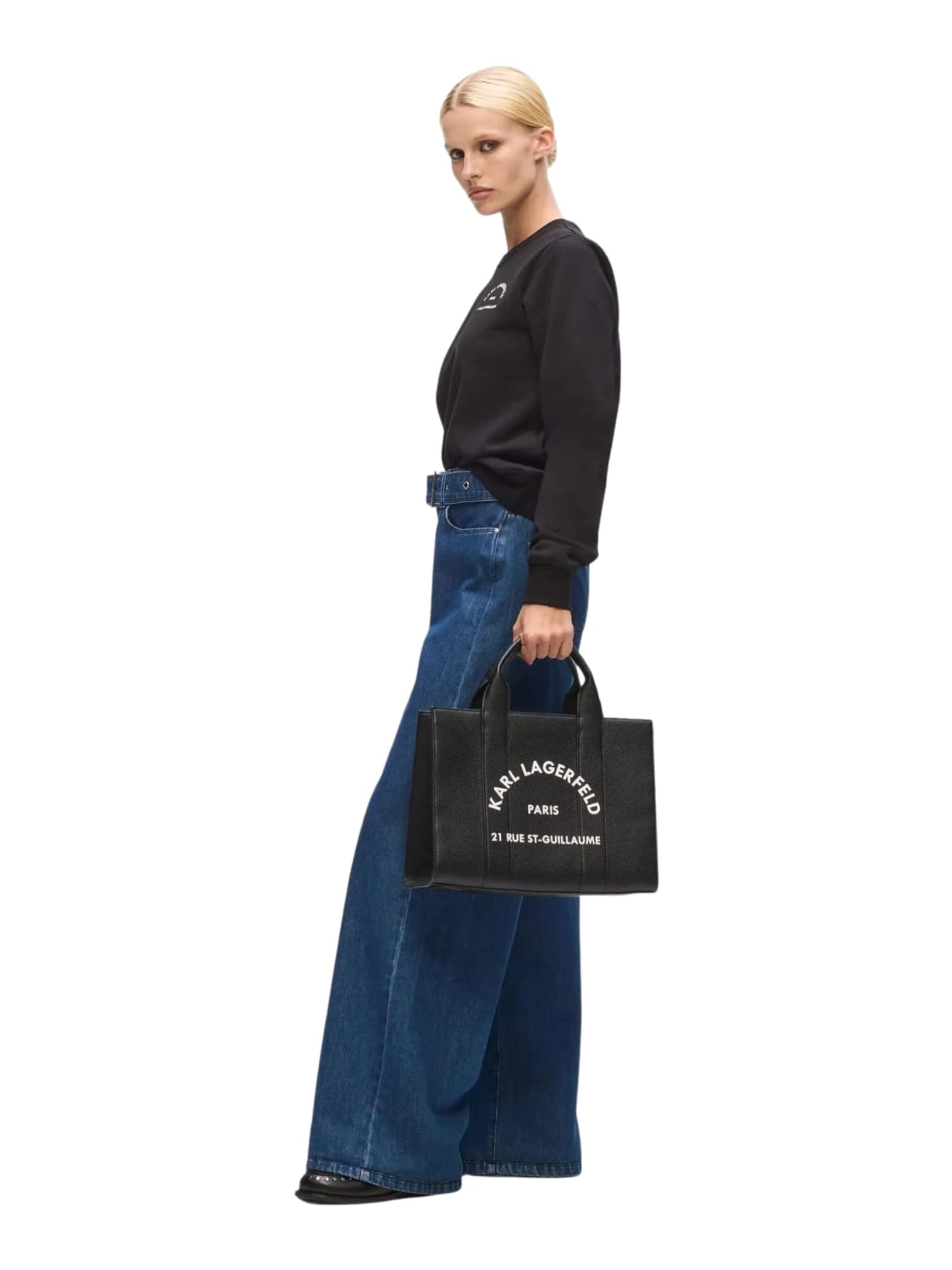 Karl Lagerfeld - Shopper 'Karl Lagerfeld Cabas Essentials Noir' em preto: frente