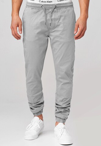 INDICODE JEANS Regular Broek 'Fields' in Grijs: voorkant