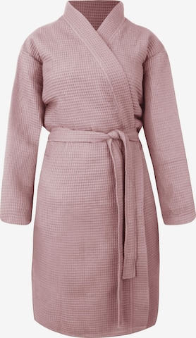 normani Long Bathrobe 'Kelin' in Pink: front