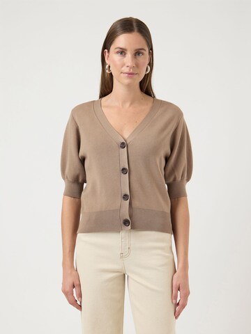 YAS Knit cardigan 'YASFonny' in Grey: front