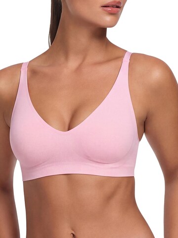 cfab by creamy fabrics BH 'Comfort Push-Up BH' in Roze: voorkant