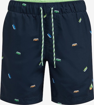 WE Fashion Board Shorts in Blue: front