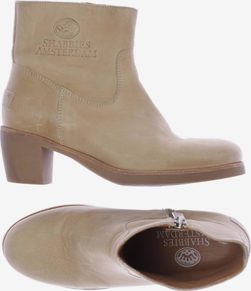 SHABBIES AMSTERDAM Stiefelette 37 in Beige: predná strana