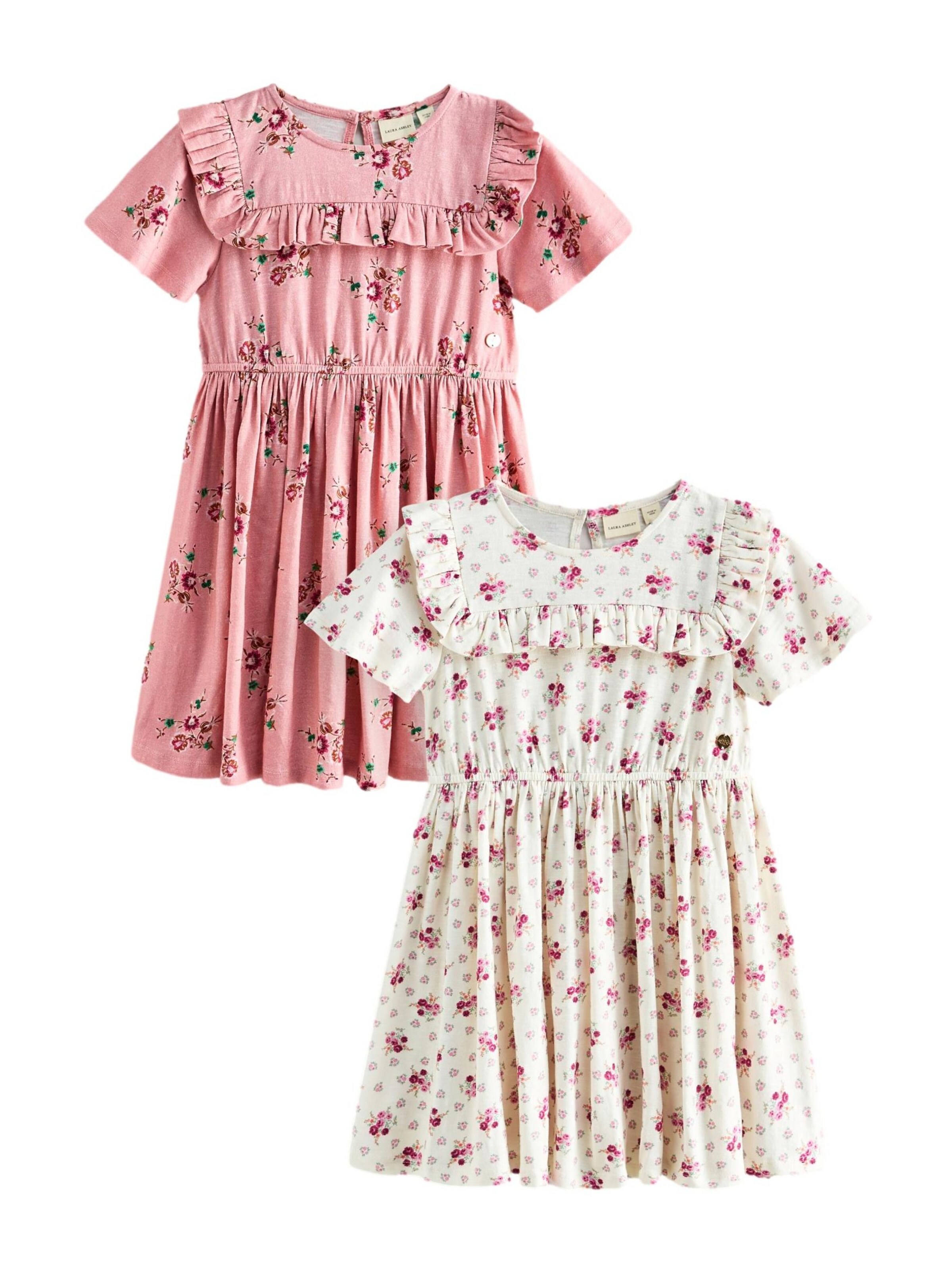 LAURA ASHLEY Kjole i beige: forside