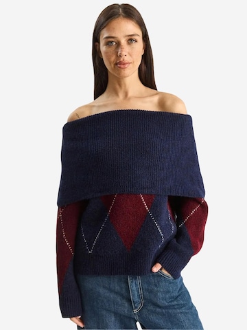 Bianco Lucci - Pullover em azul: frente
