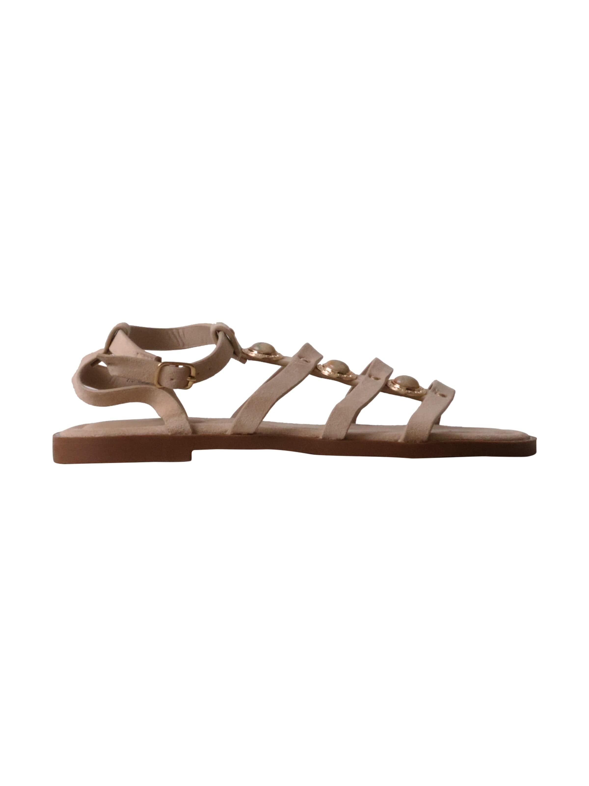 Sandalo 'Flache Riemchensandalen von Joalice' di Super Mode in verde