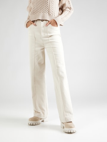 Wide Leg Jean Dorothy Perkins en beige : devant