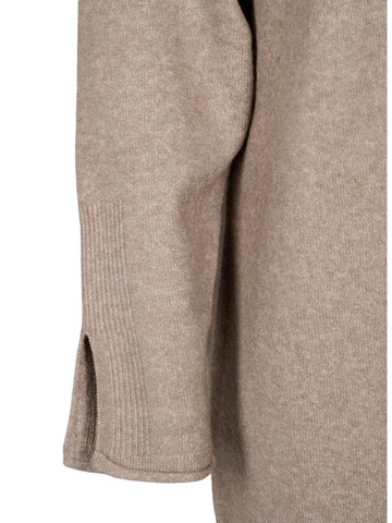 Robes en maille 'CAVISTA' Zizzi en beige