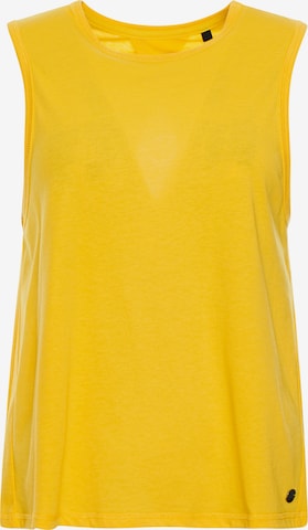 Superdry Sports Top in Yellow: front
