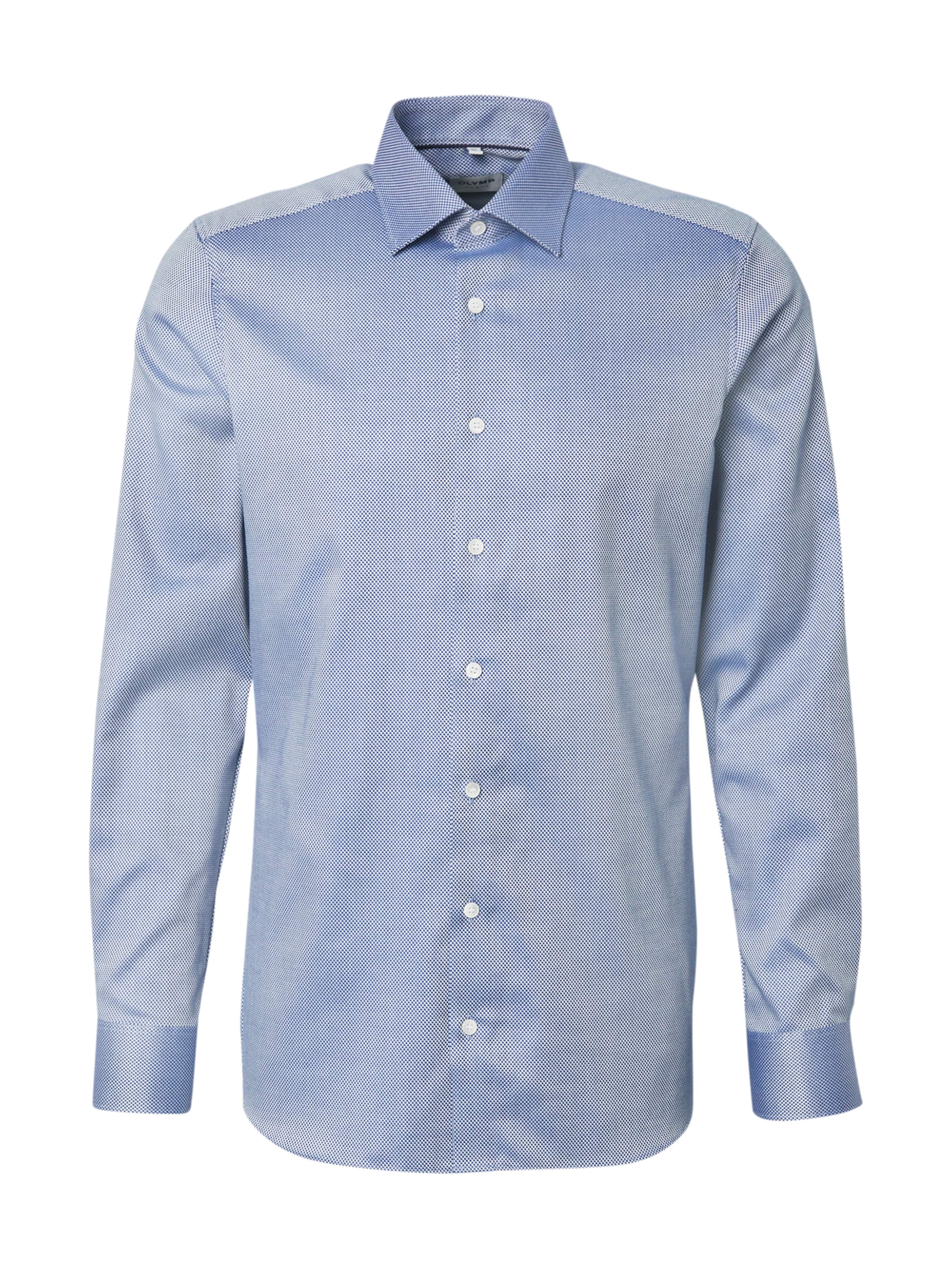 OLYMP Slim fit Πουκάμισο για το γραφείο σε μπλε: μπροστά