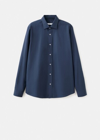 MANGO MAN Regular fit Button Up Shirt 'Play' in Blue