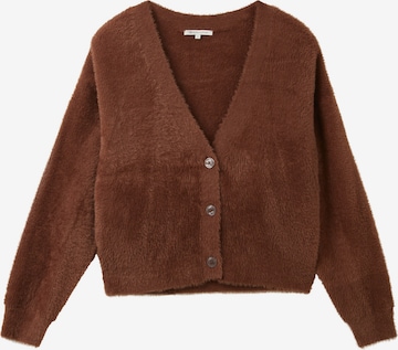 Cardigan TOM TAILOR DENIM en marron : devant