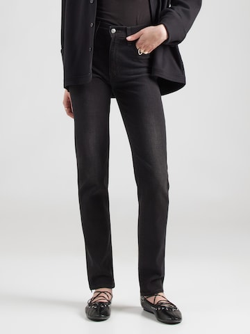 LEVI'S ® Slimfit Jeansy '722 HIGH RISE SLIM' w kolorze czarny: przód