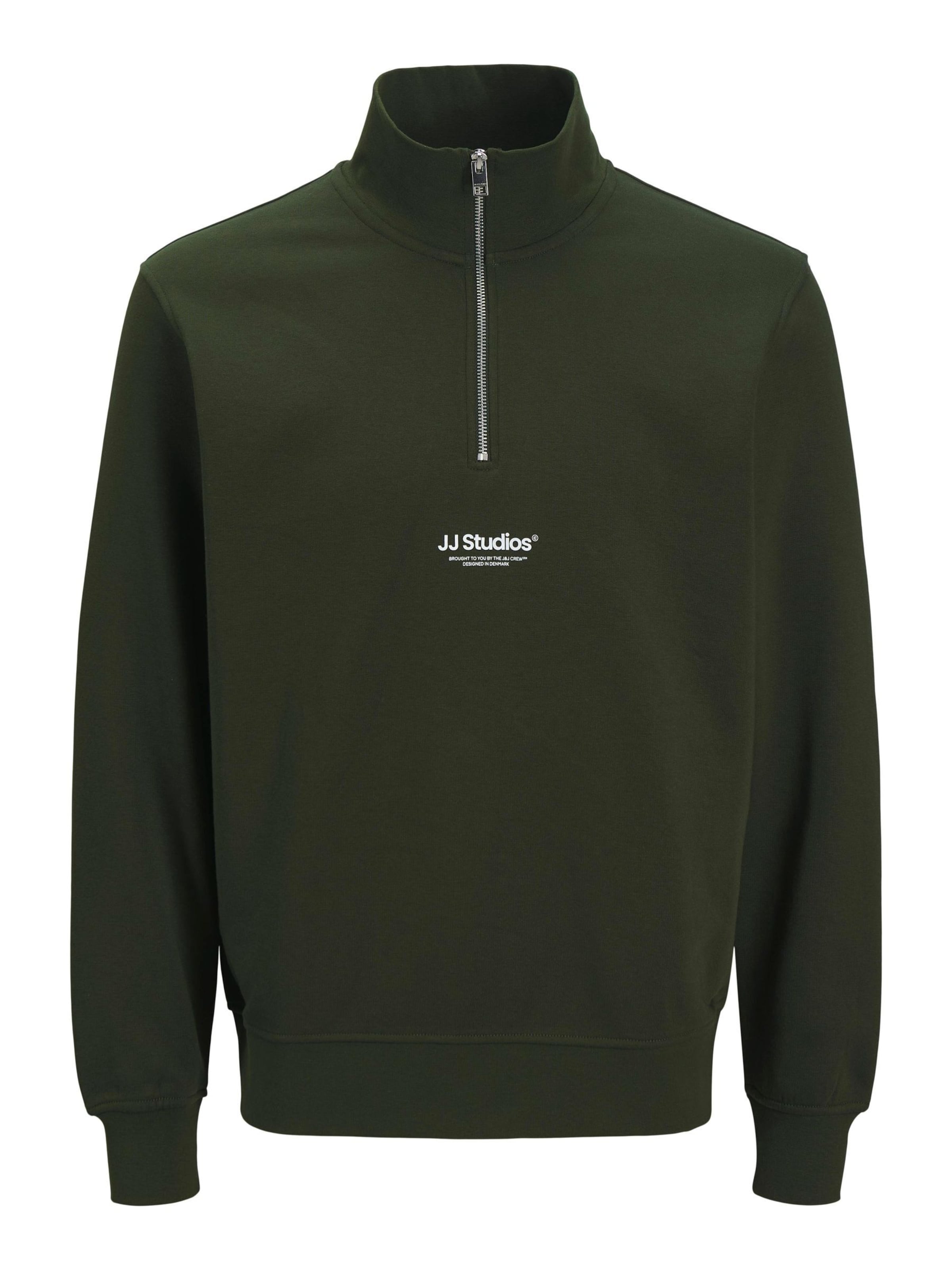 JACK & JONES Sweatshirt 'JJESoho' in Green: front