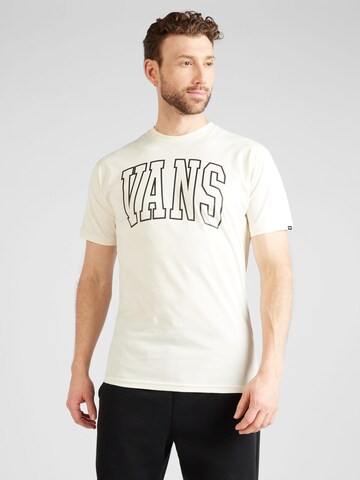 VANS Тениска в бяло: отпред