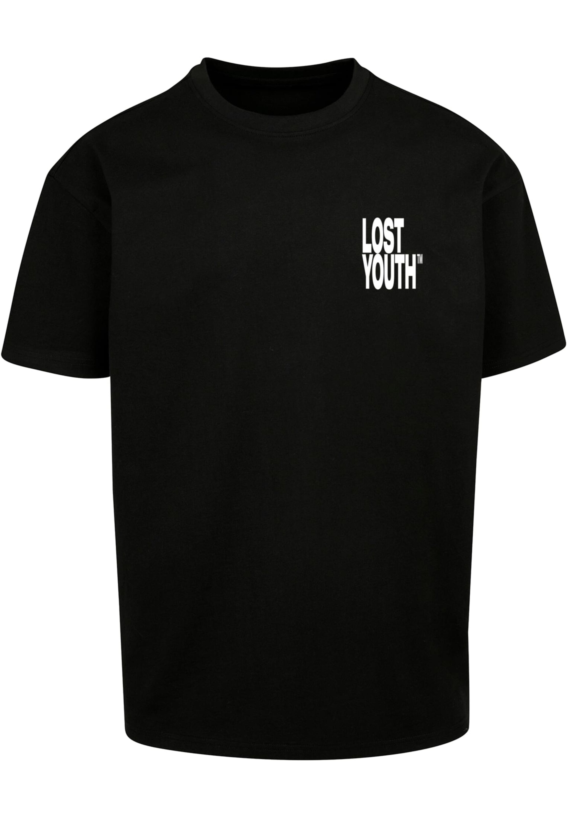 Lost Youth T-Shirt in Schwarz: Vorderseite