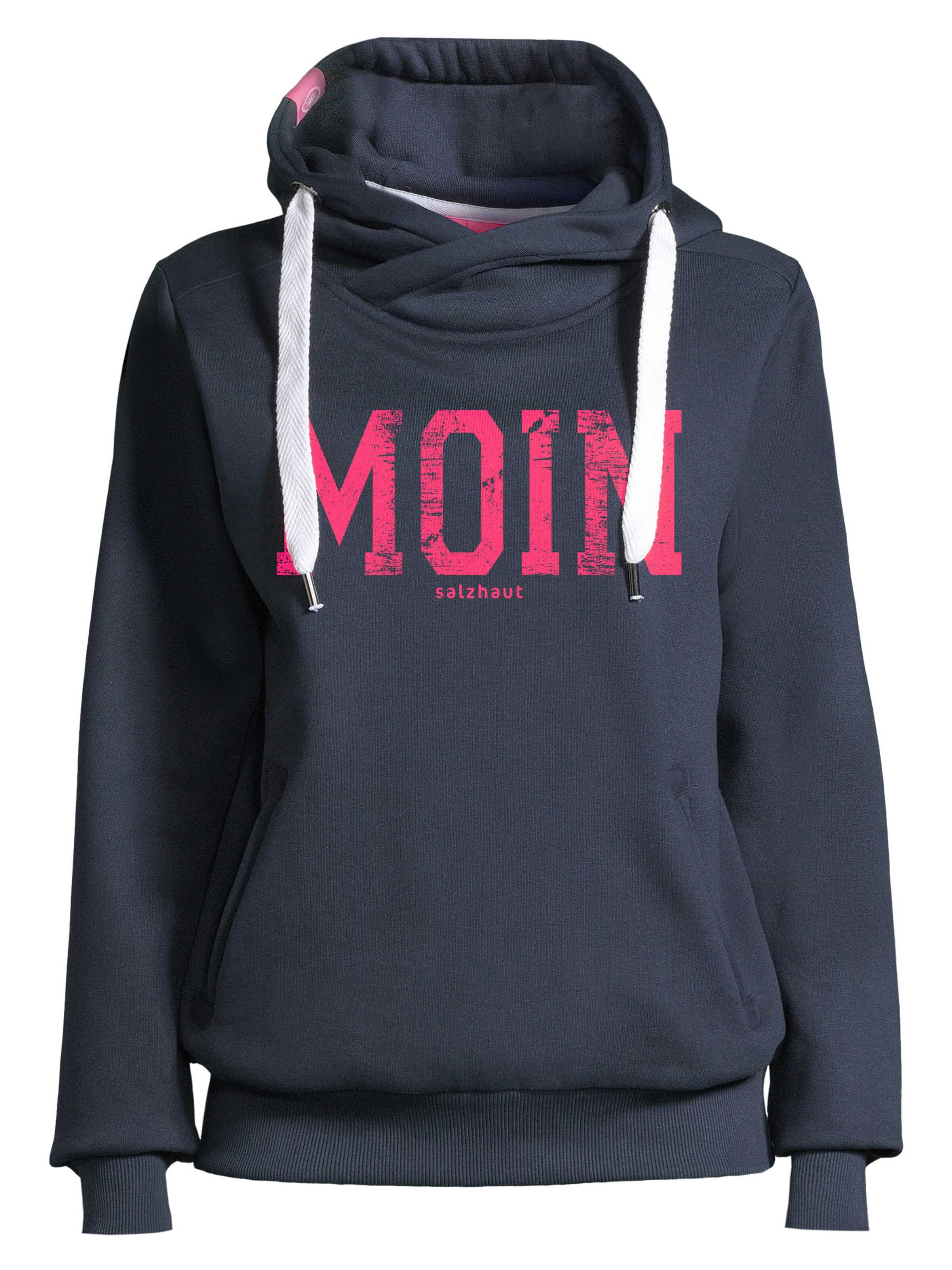salzhaut Sweatshirt 'SÜNN - MOIN' in Blue: front