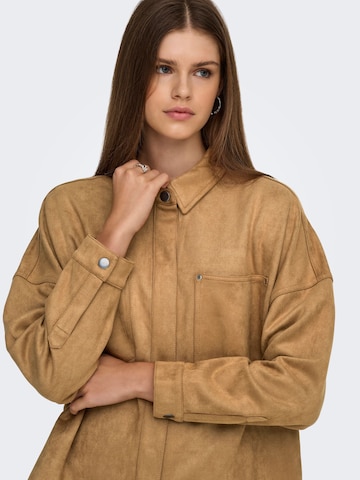 ONLY Übergangsjacke 'JANINE-STINA' in Braun