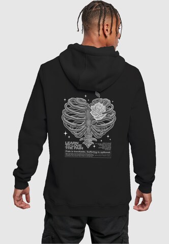 Mister Tee - Sudadera 'Heart Cage' en negro: frente