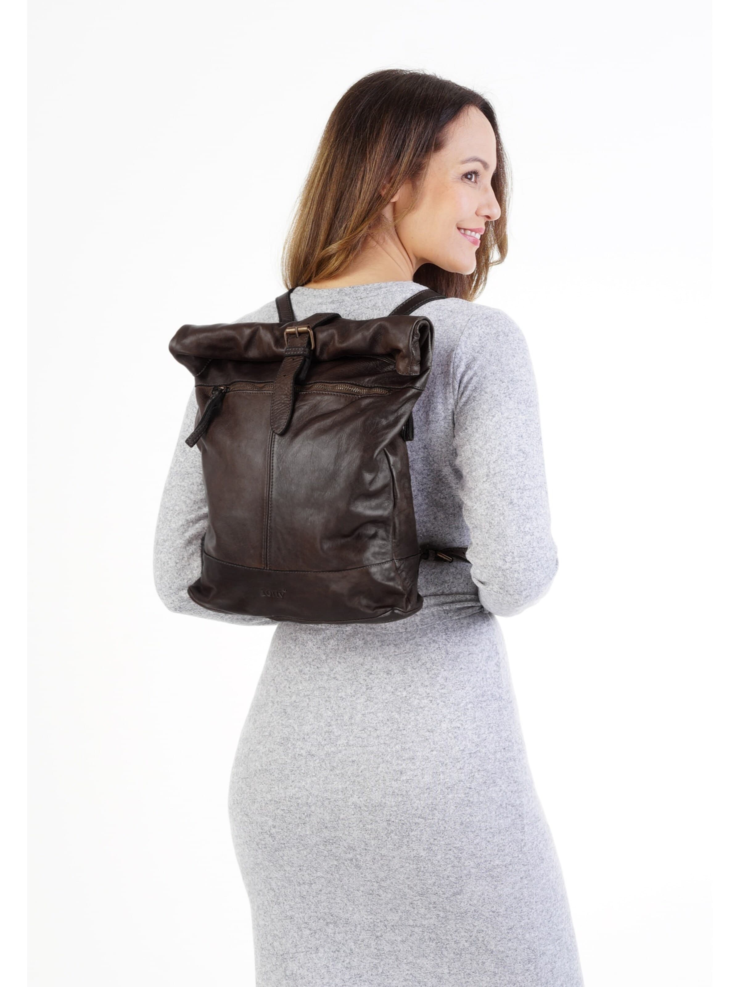 Sac à dos forty° en marron : devant