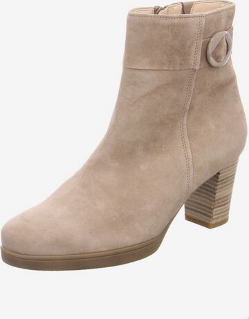 GABOR Ankle Boots in Beige: front