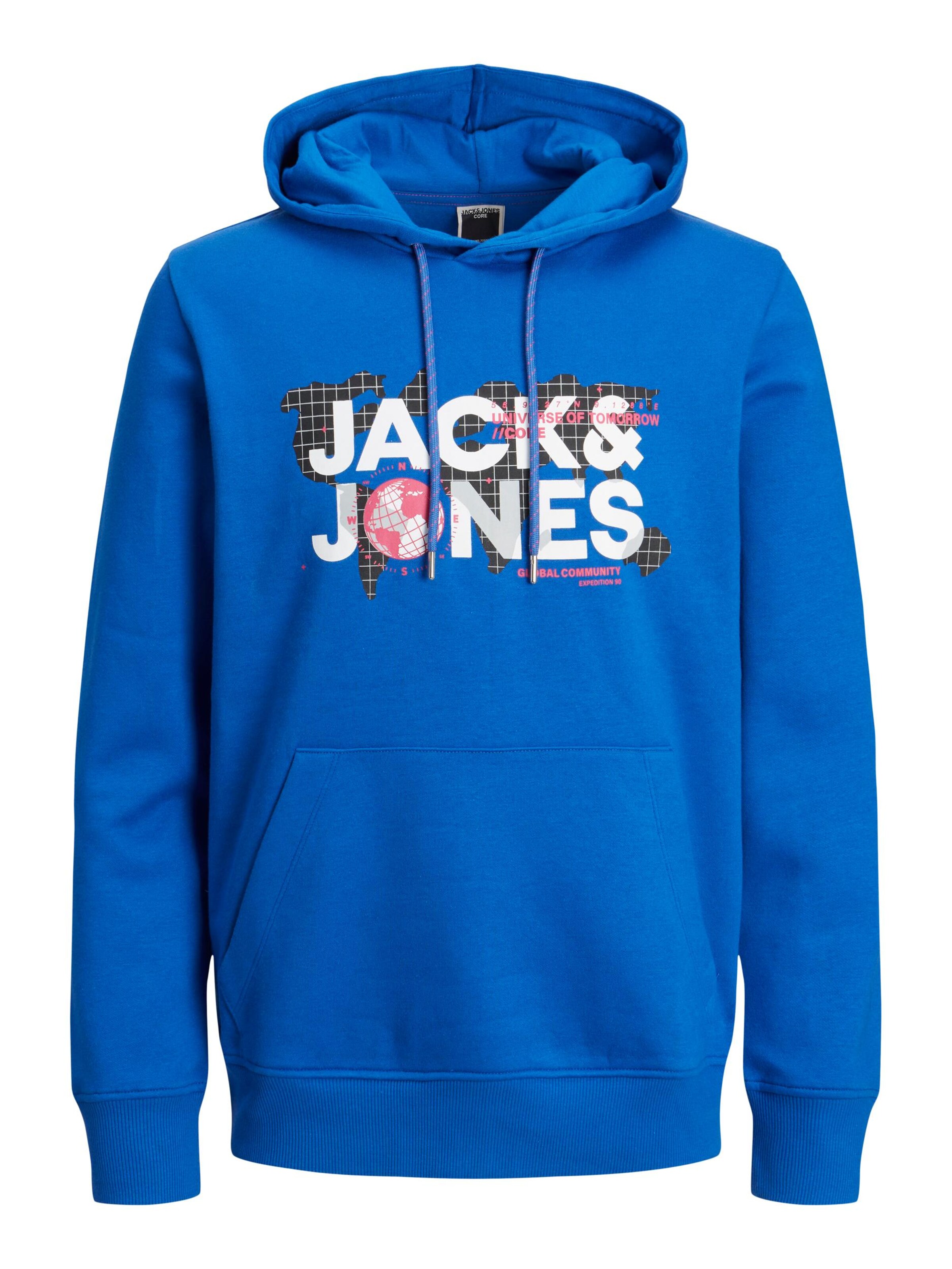 Felpa 'JCODust' di JACK & JONES in blu: frontale