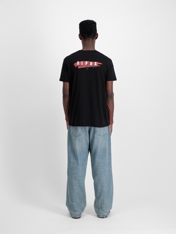 T-Shirt ALPHA INDUSTRIES en noir