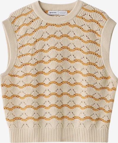 Pullunder Bershka pe crem / galben curry, Vizualizare produs
