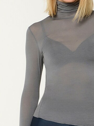 Nur Die Longsleeve Highneck  ' NUR DIE x KILIAN KERNER ' in Grau