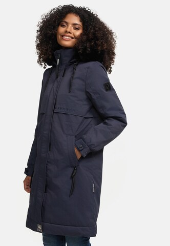 Cappotto invernale 'Kaltwetterretter' di NAVAHOO in blu: frontale