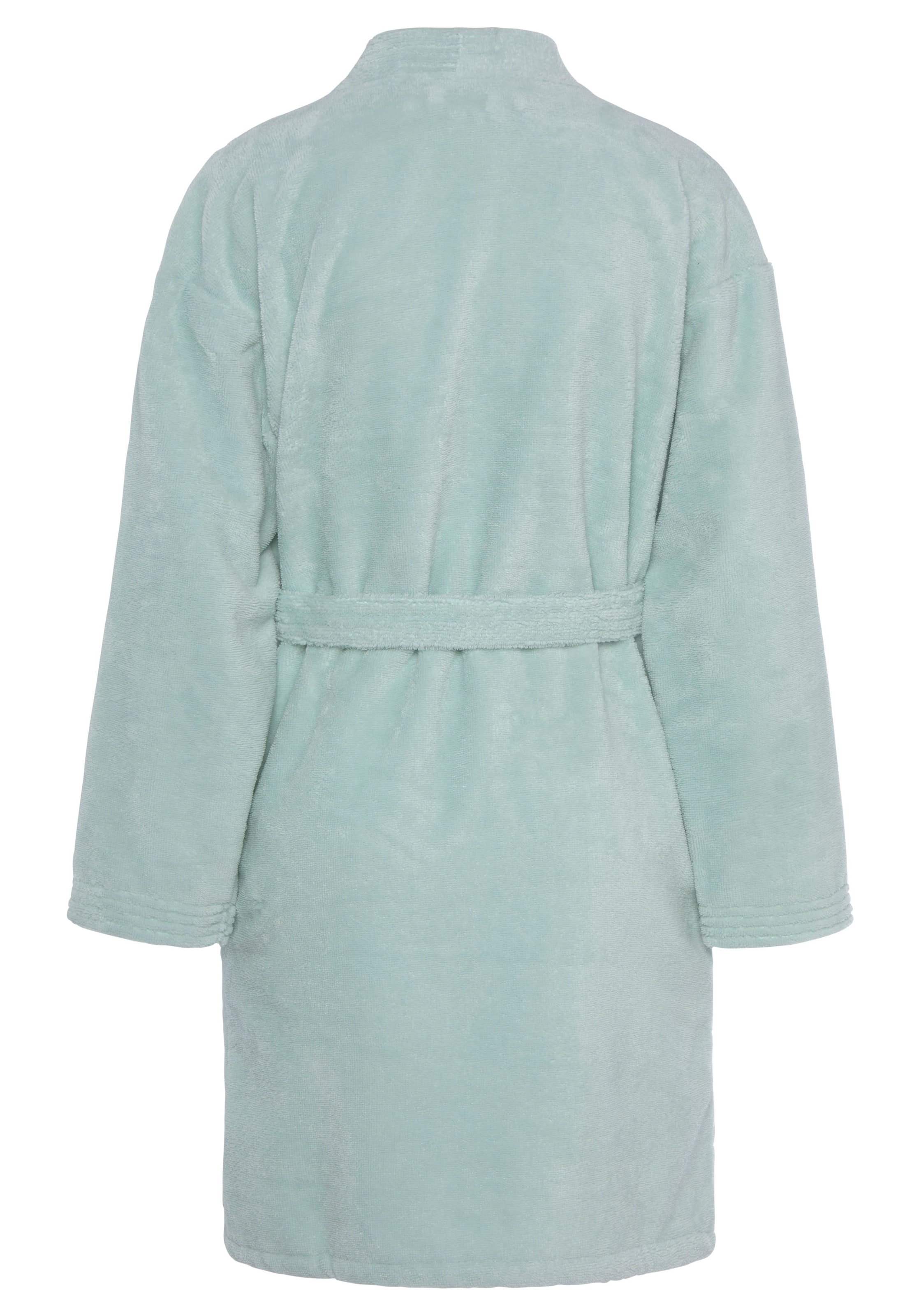 zaļš LASCANA Īss peldmētelis