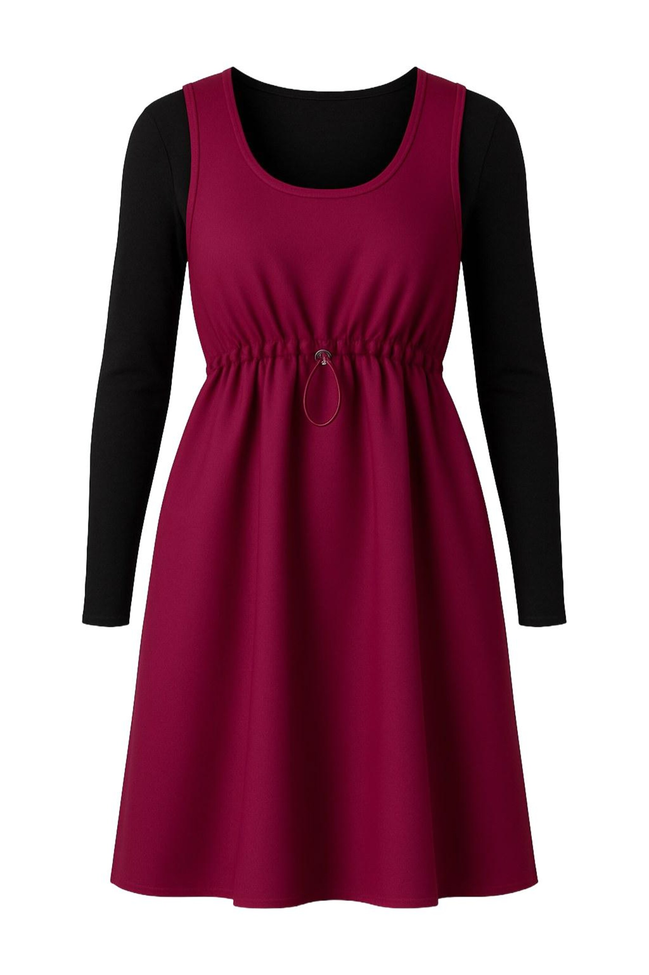 LYN MAMA Kleid in Rot: Vorderseite