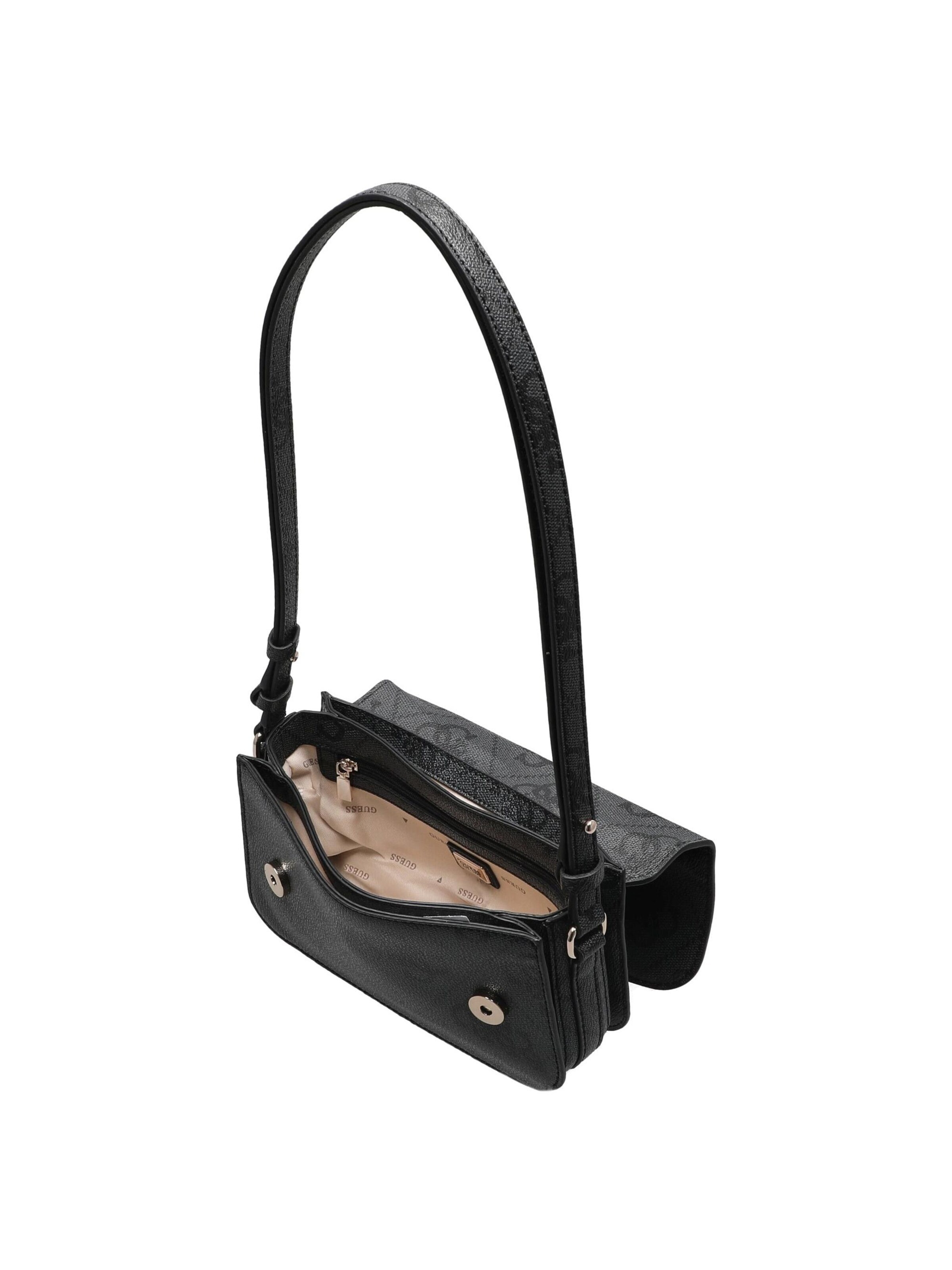 GUESS Originals Umhängetasche 'Janie Logo'‌‌‌ in Schwarz
