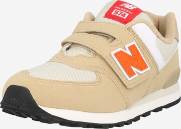 new balance Sneaker '574' i beige: framsida