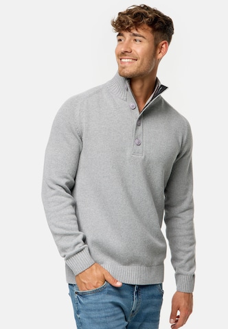 INDICODE JEANS Pullover ' INIsalu ' in Grau