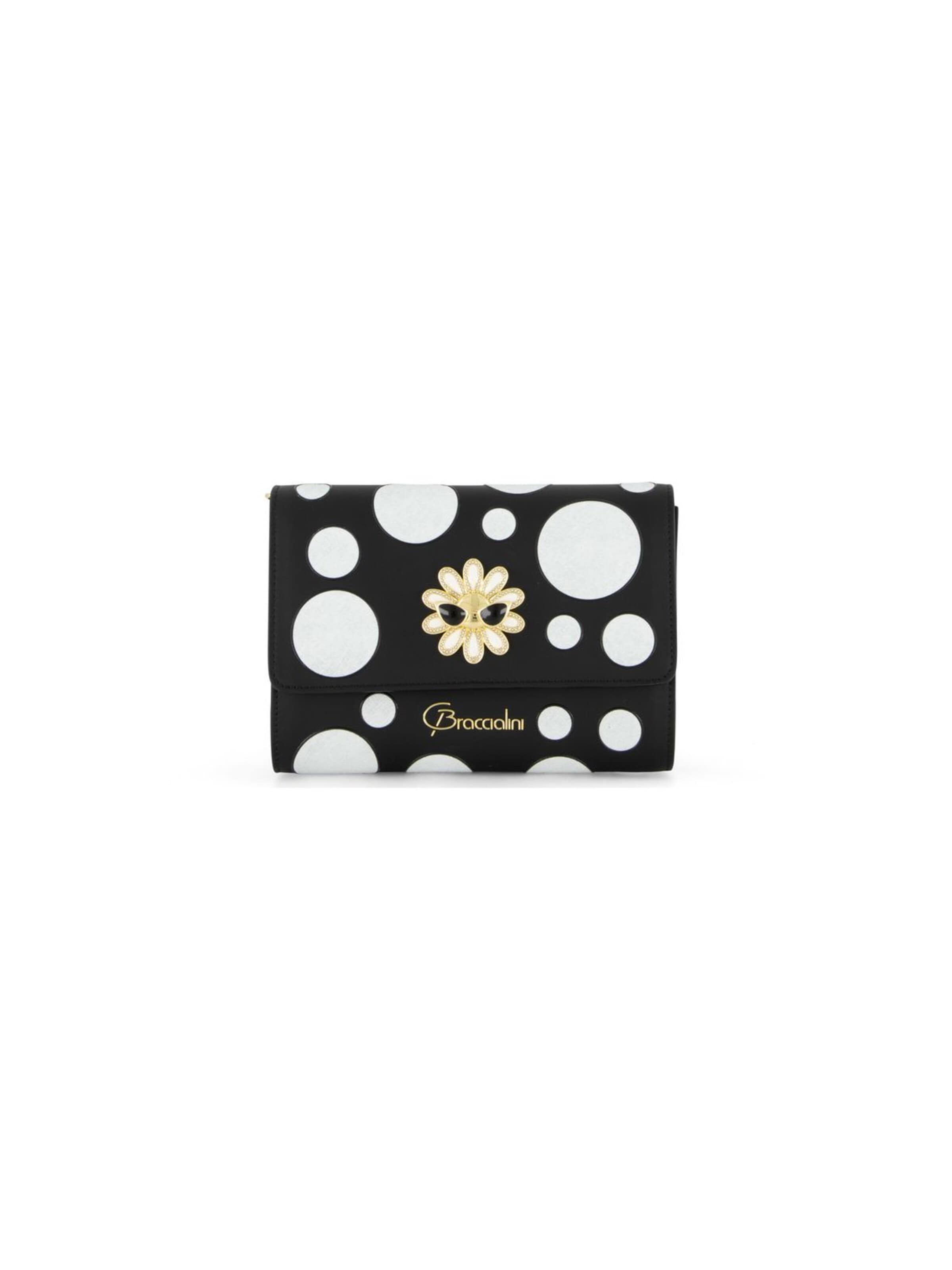 Braccialini - Bolso de noche 'Lady Pois' en negro: frente